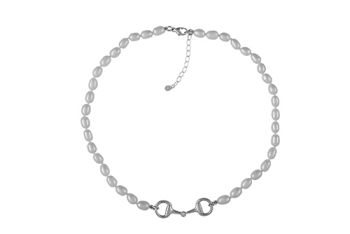 Snaffle Bit and Pearl Necklace