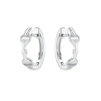 Snaffle Bit Hoop Earrings